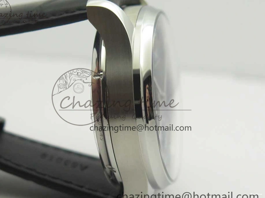 MIROTIME 0524 Sporty Portuguese Tourbillon IW5463 SS ZF Best Edition Black Dial on Black Leather Strap 7173
